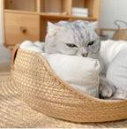 Natural Fiber Cat Bed