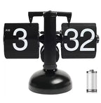 Black Flip Page Table Clock