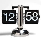 Black Flip Page Table Clock