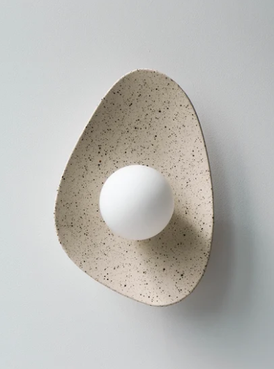 Speckled Ceramic Wall Light / Sconce