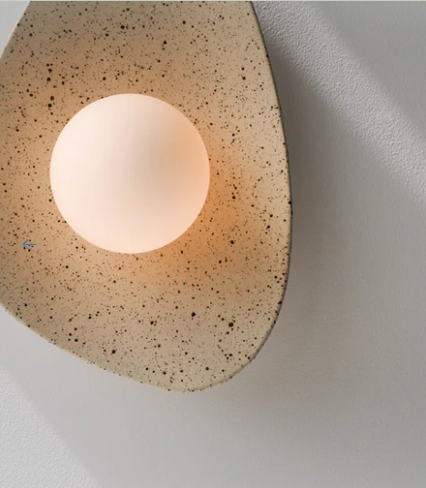 Speckled Ceramic Wall Light / Sconce