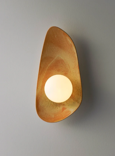 Sunset Coloured Handmade Ceramic Wall Lamp / Sconce