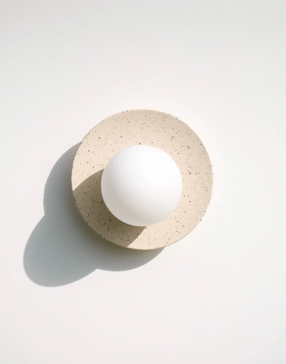 Speckled Ceramic Wall Light / Sconce