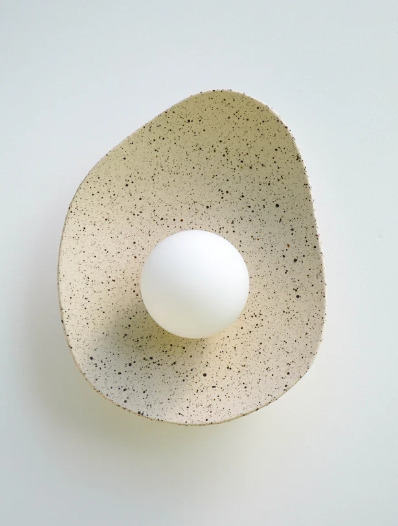 Speckled Ceramic Wall Light / Sconce