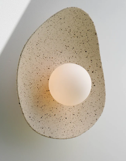 Speckled Ceramic Wall Light / Sconce