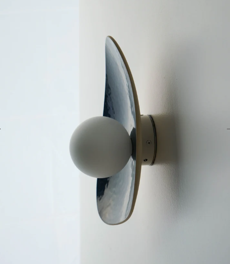 Handmade Deep Blue Ceramic Wall Sconce / Wall Lamp