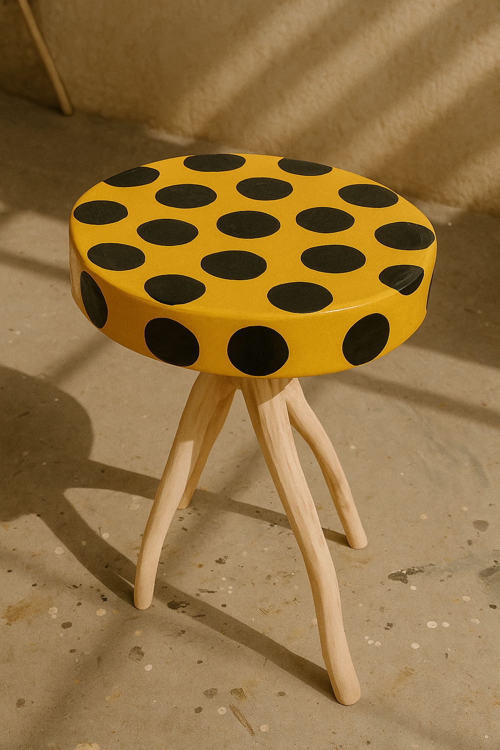 Leno Poá Stool Iron Island