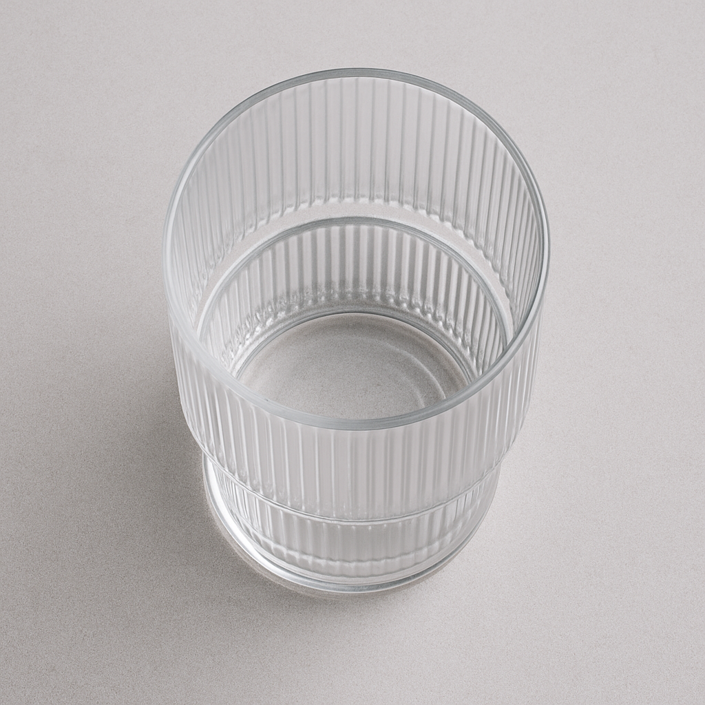 Striped Glass Cup