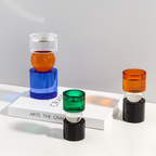 Colored Crystal Candlestick