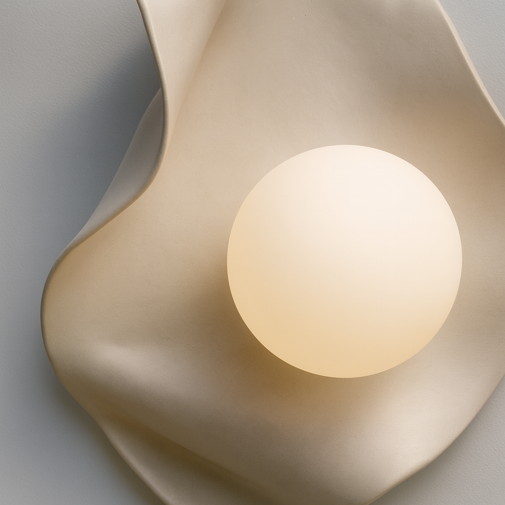 Handmade Wall Sconce with Glass Globe