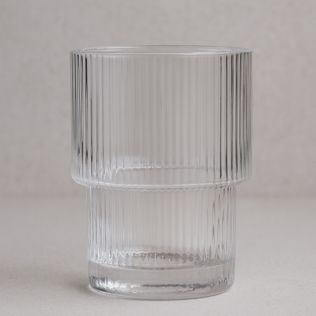 Striped Glass Cup