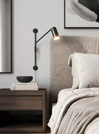 Articulated Cylinder Bedside Lamp - Metallo Focus