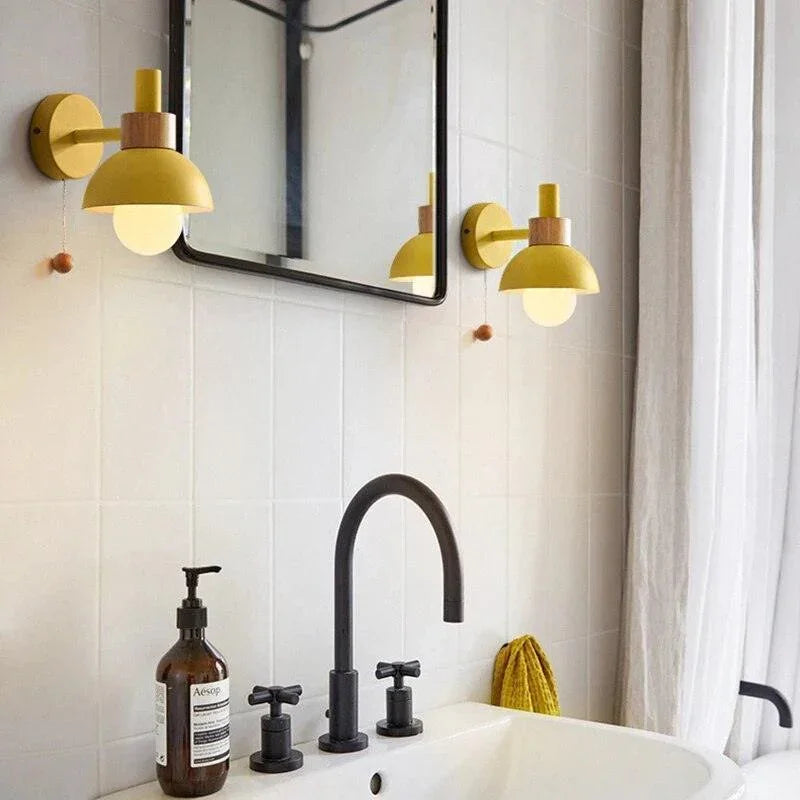 Wooden Wall Sconce