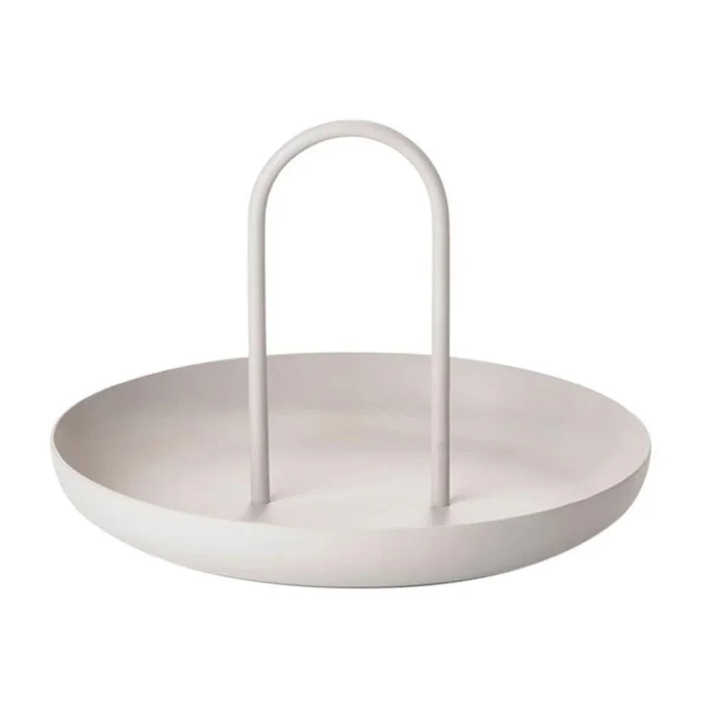 Round tray with handle