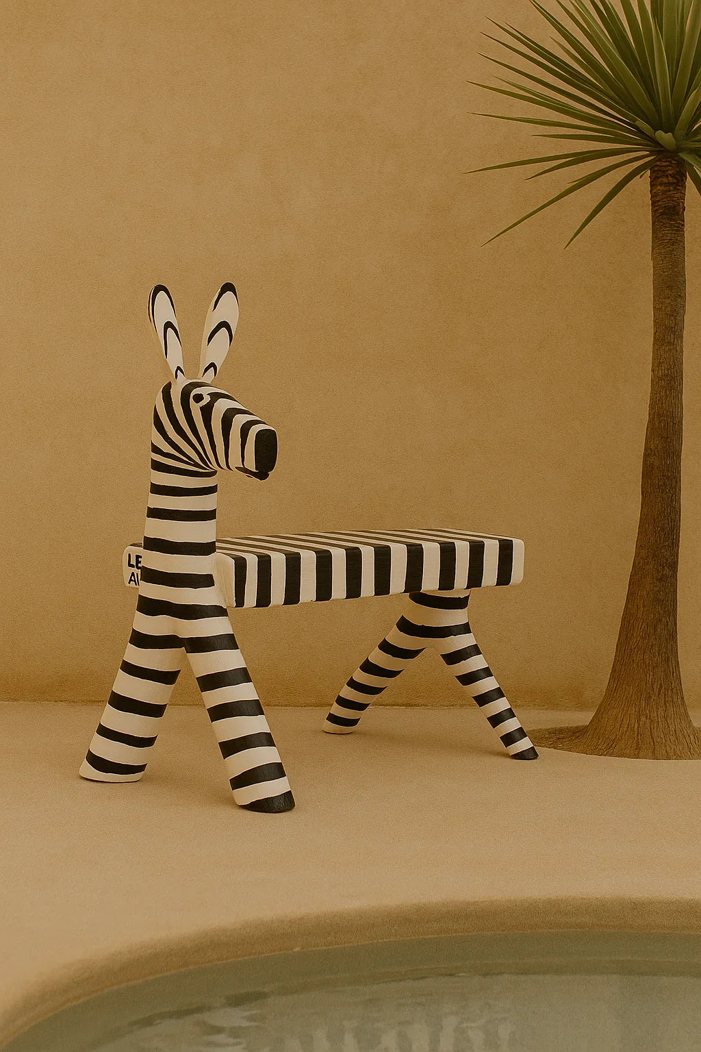 Leno's Zebra Stool