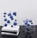 Clear Acrylic Box with Metal Spheres
