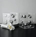 Clear Acrylic Box with Metal Spheres