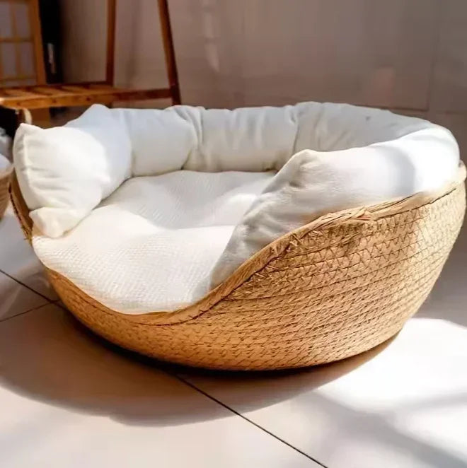 Natural Fiber Cat Bed