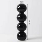 Black Glass Candlestick