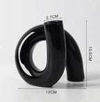 Black Glass Candlestick