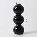 Black Glass Candlestick