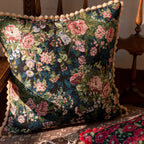 Floral Jacquard Cushion Cover