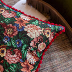 Floral Jacquard Cushion Cover