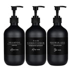 Set of 3 Black Shampoo Holders