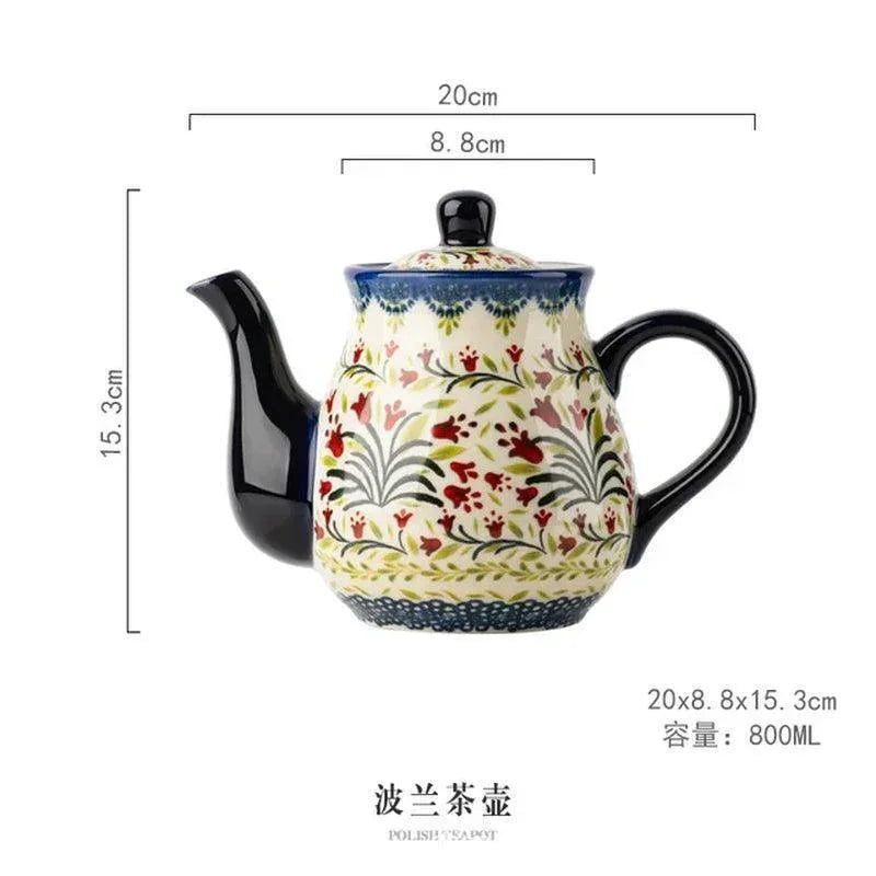 Polish Teapot and Cup Set