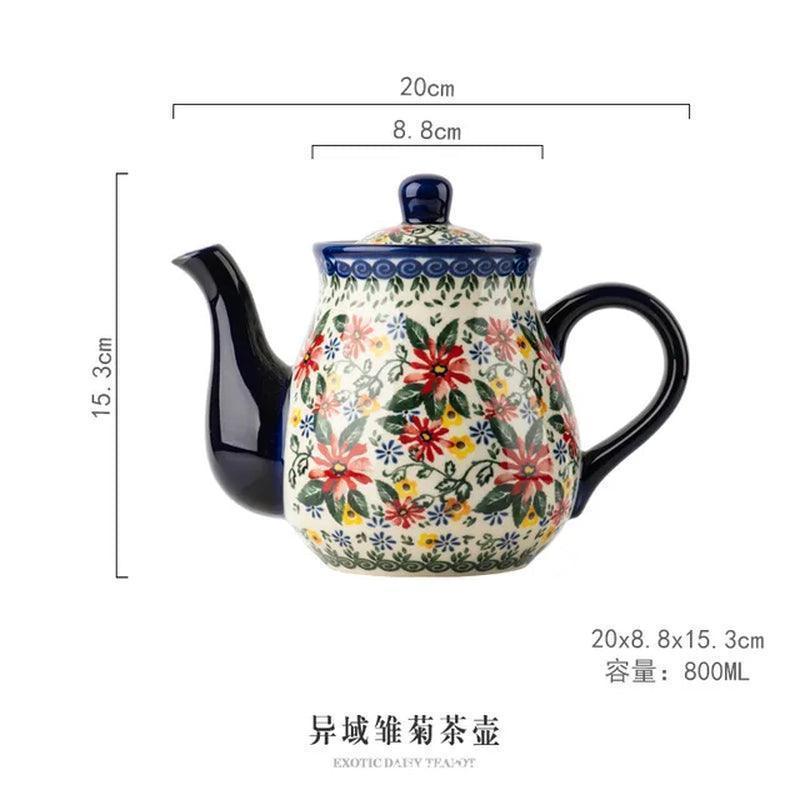 Polish Teapot and Cup Set