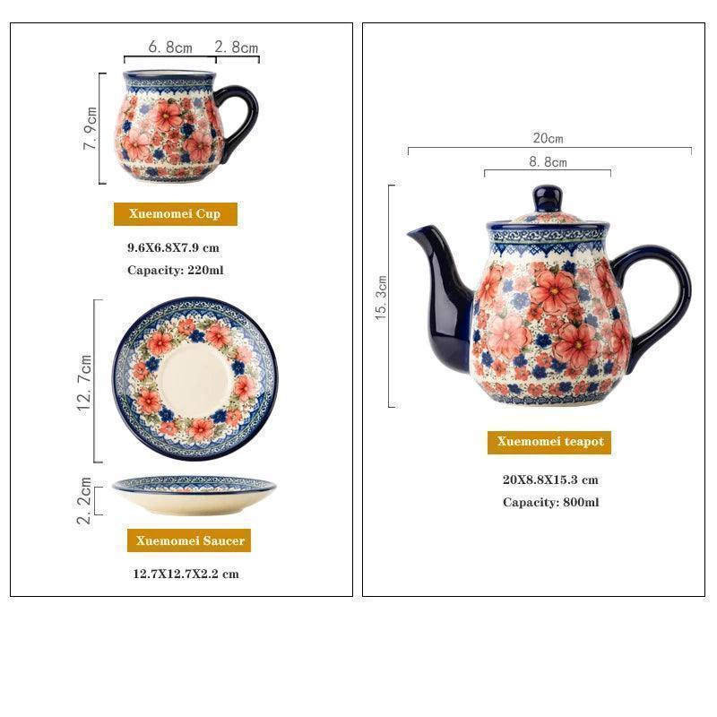 Polish Teapot and Cup Set