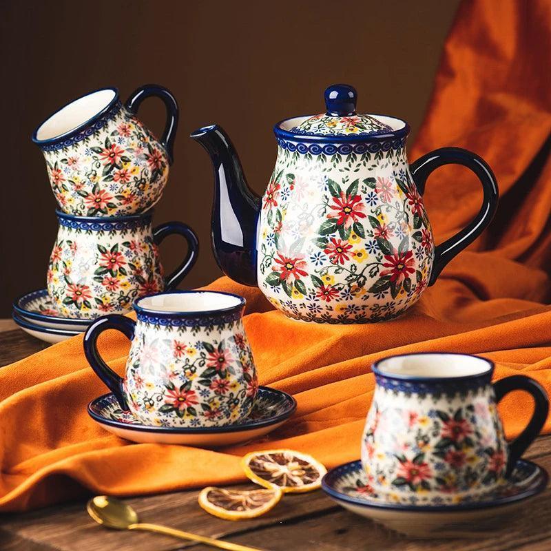 Polish Teapot and Cup Set