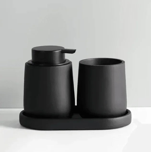 Ceramic and Resin Bathroom Set