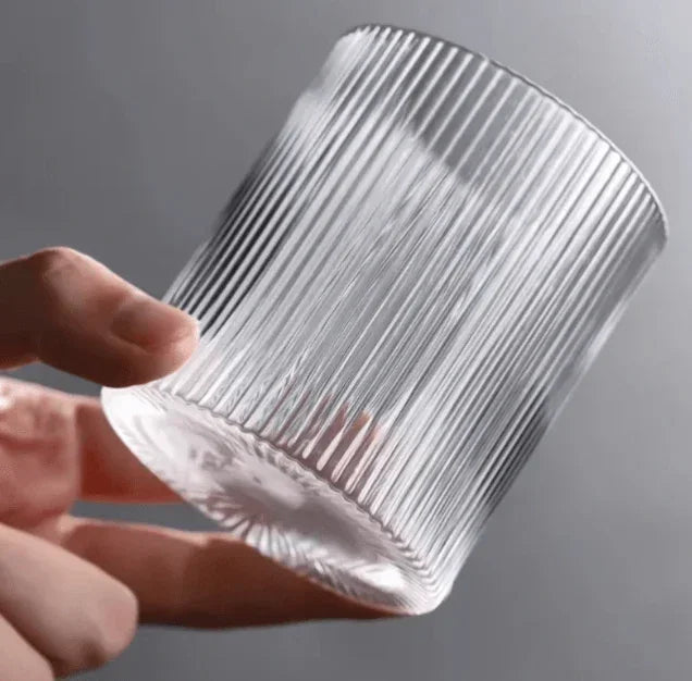 Striped Glass Cup