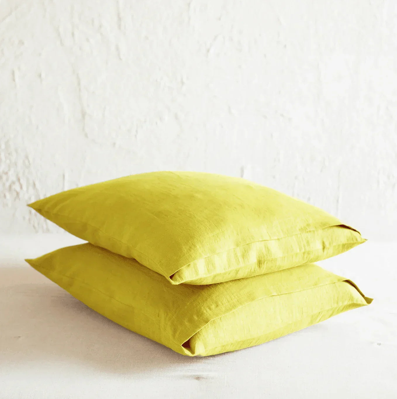 Yellow Pillowcase 100% Linen