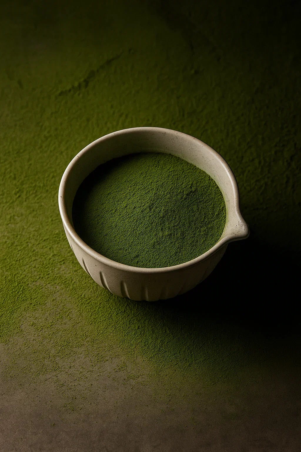 Ceramic and White Bamboo Matcha Kit