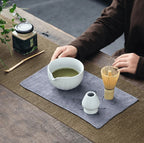 Ceramic and White Bamboo Matcha Kit