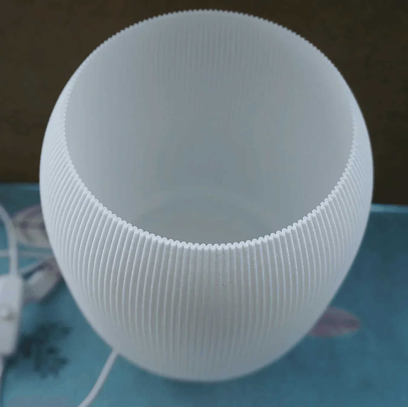 3D Lamp with Wooden Base