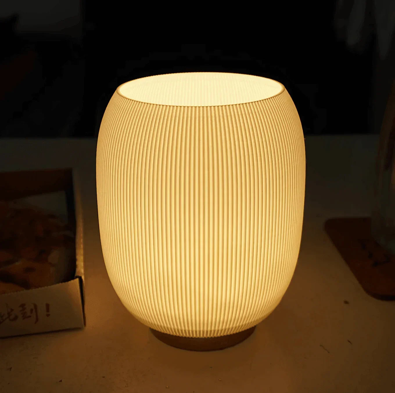 3D Lamp with Wooden Base