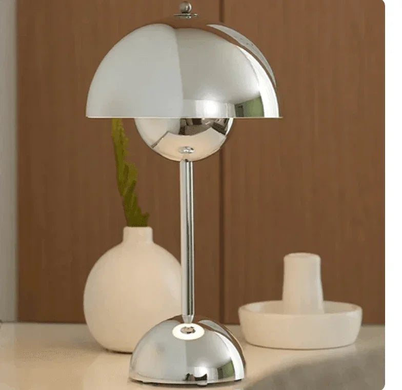 Silver Brulee Lamp