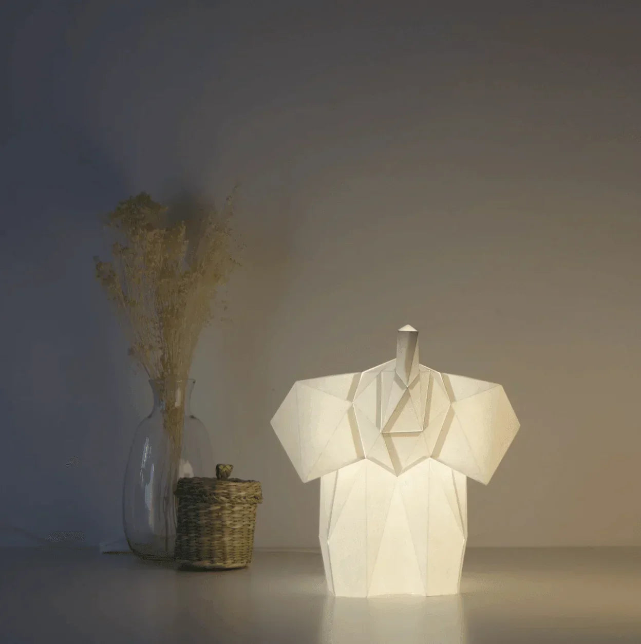 DIY Elephant Paper Craft Lamp