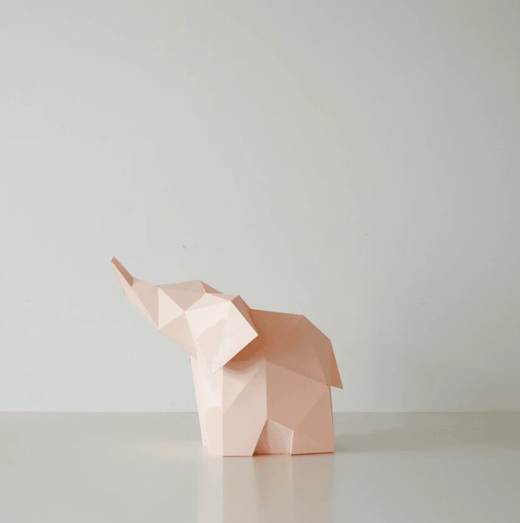 DIY Elephant Paper Craft Lamp