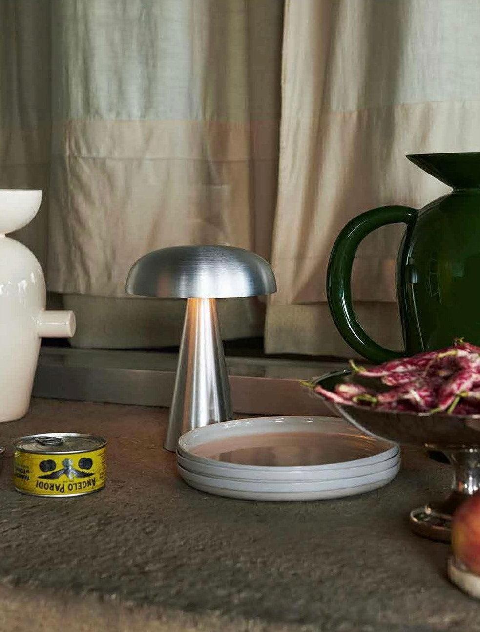 Modern Silver Design Lamp