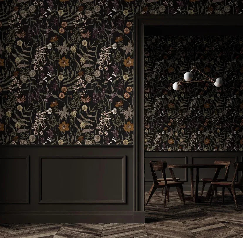 European Botanical Wallpaper
