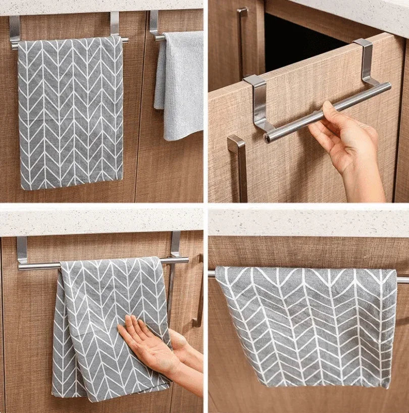 Stainless Steel Towel and Dishcloth Holder
