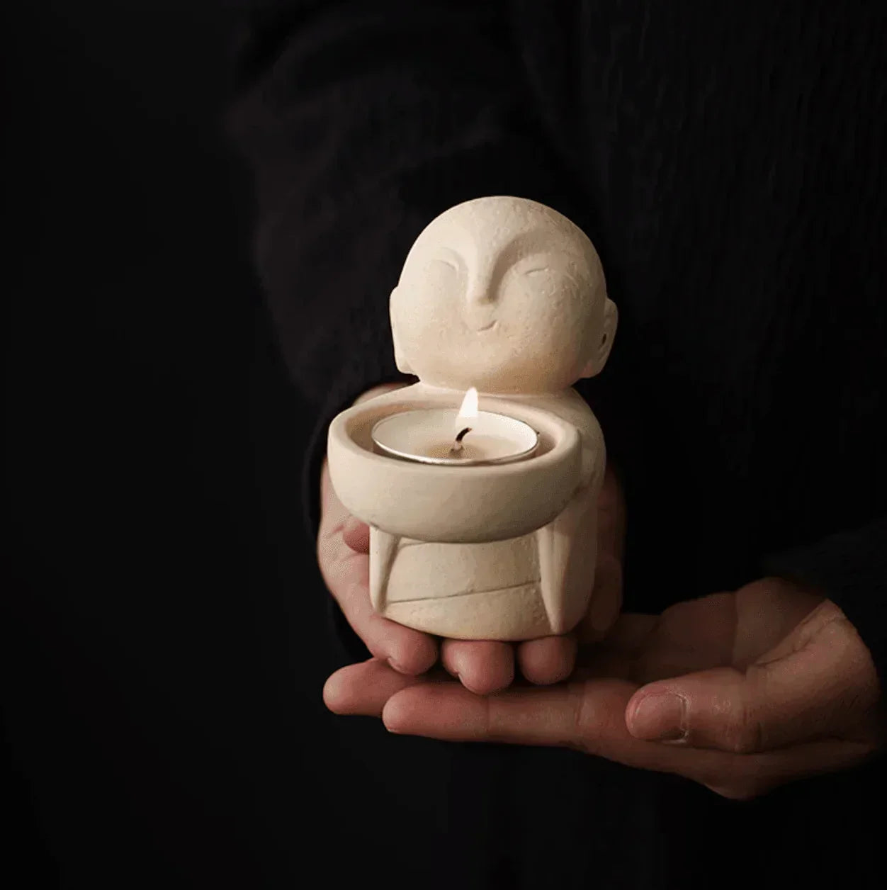 Monk Candle Holder