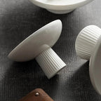 White Ceramic Tall Plate