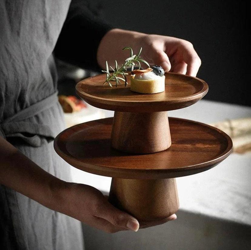 Cake Plate | Wooden Cake Stand