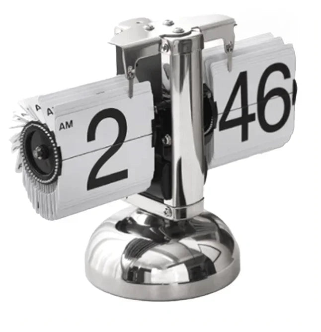 White Flip Page Table Clock