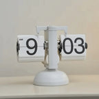 White Flip Page Table Clock